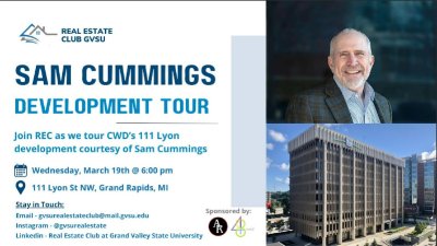 Development Tour 111 Lyon with Sam Cummings of CWD, March 19th, 6-7pm 111 Lyon St NW. Grand Rapids, MI